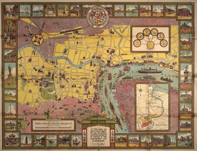 Shanghai antique map